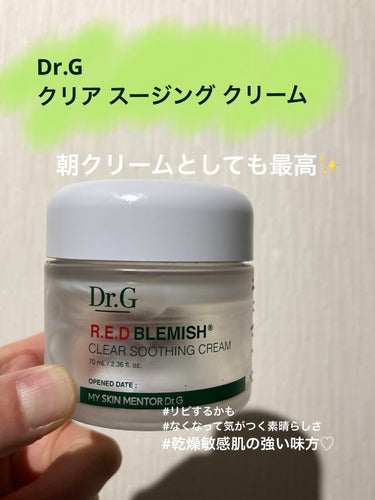 Dr.G
レッドB・Cスムージングクリーム
(2022.11〜2023.2使用)

だいぶ前に購入してコスメBOXに眠っていたクリーム。
秋が深まり乾燥が気になる頃から使っていました。

夜も使えるけど