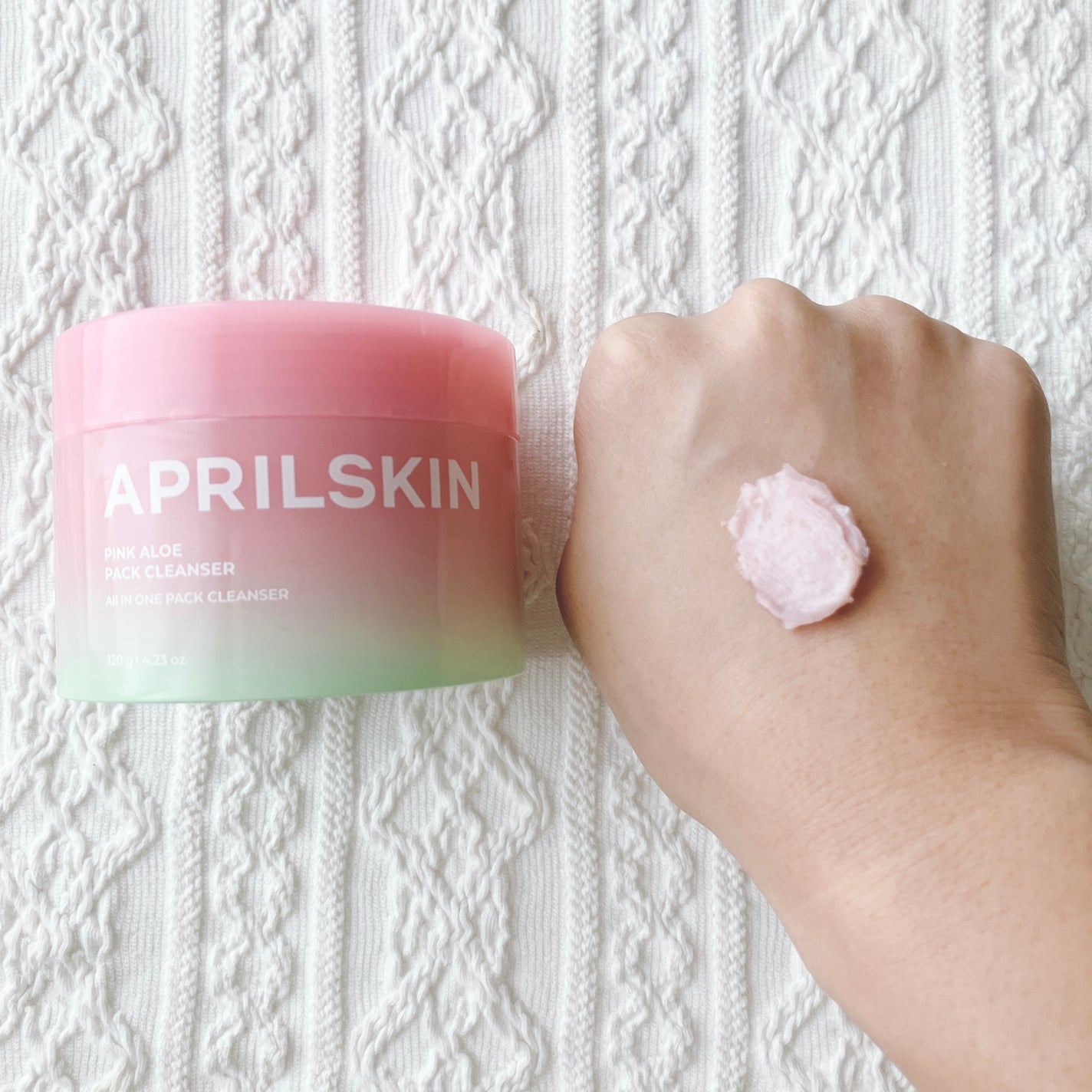 ピンクアロエメレンゲクレンザー/APRILSKIN/その他洗顔料を使ったクチコミ(3枚目)