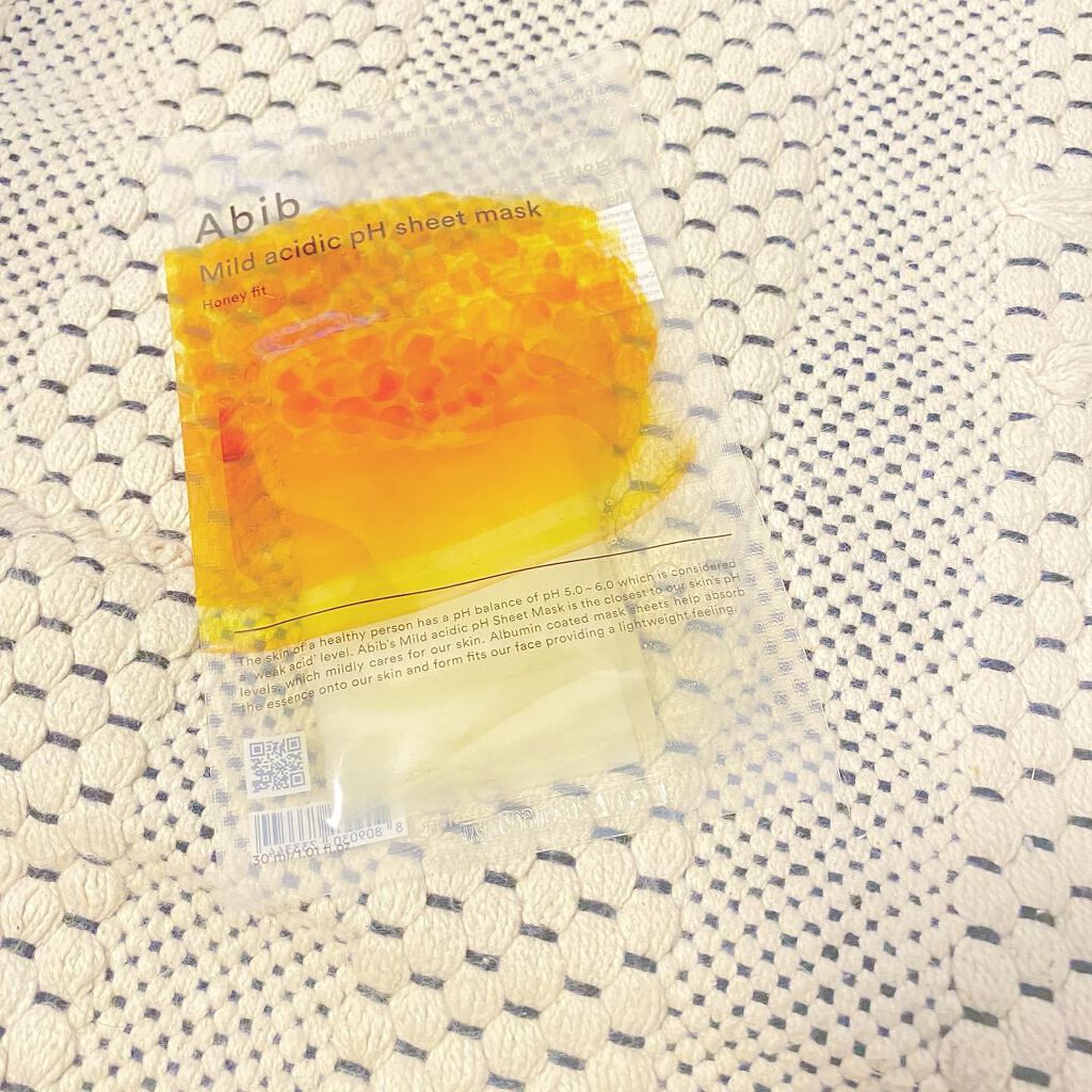 弱酸性pHシートマスク ハニーフィット/Abib /シートマスク・パックを使ったクチコミ（1枚目）