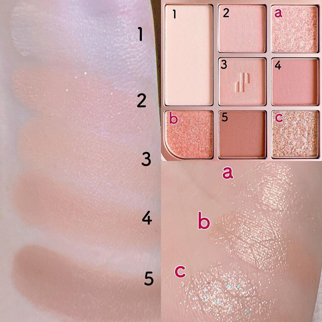 ドットオンムードアイパレット/Heart Percent/アイシャドウパレットを使ったクチコミ(5枚目)