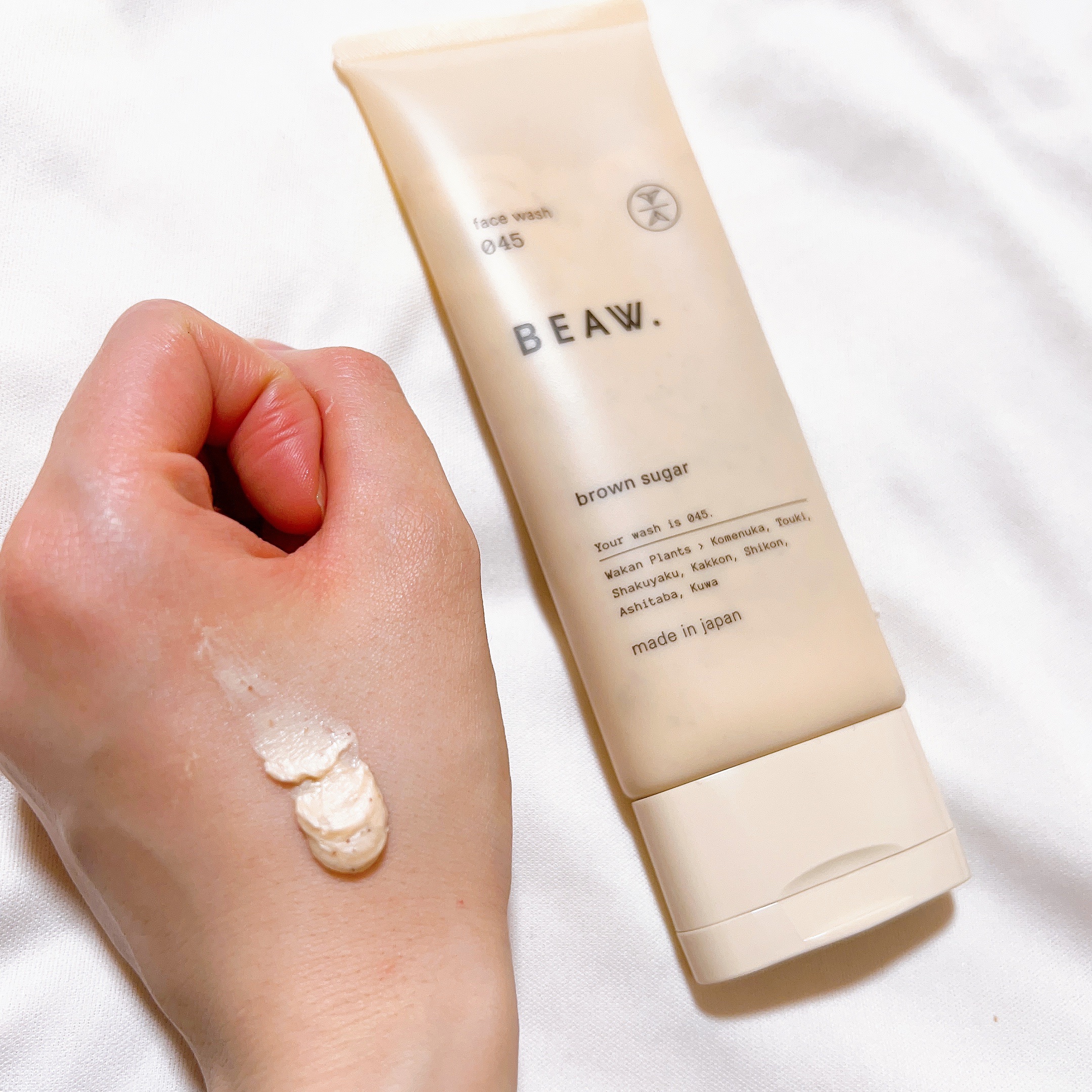 フェイスウォッシュ045 ブラウンシュガー/BEAW./洗顔フォームを使ったクチコミ（3枚目）