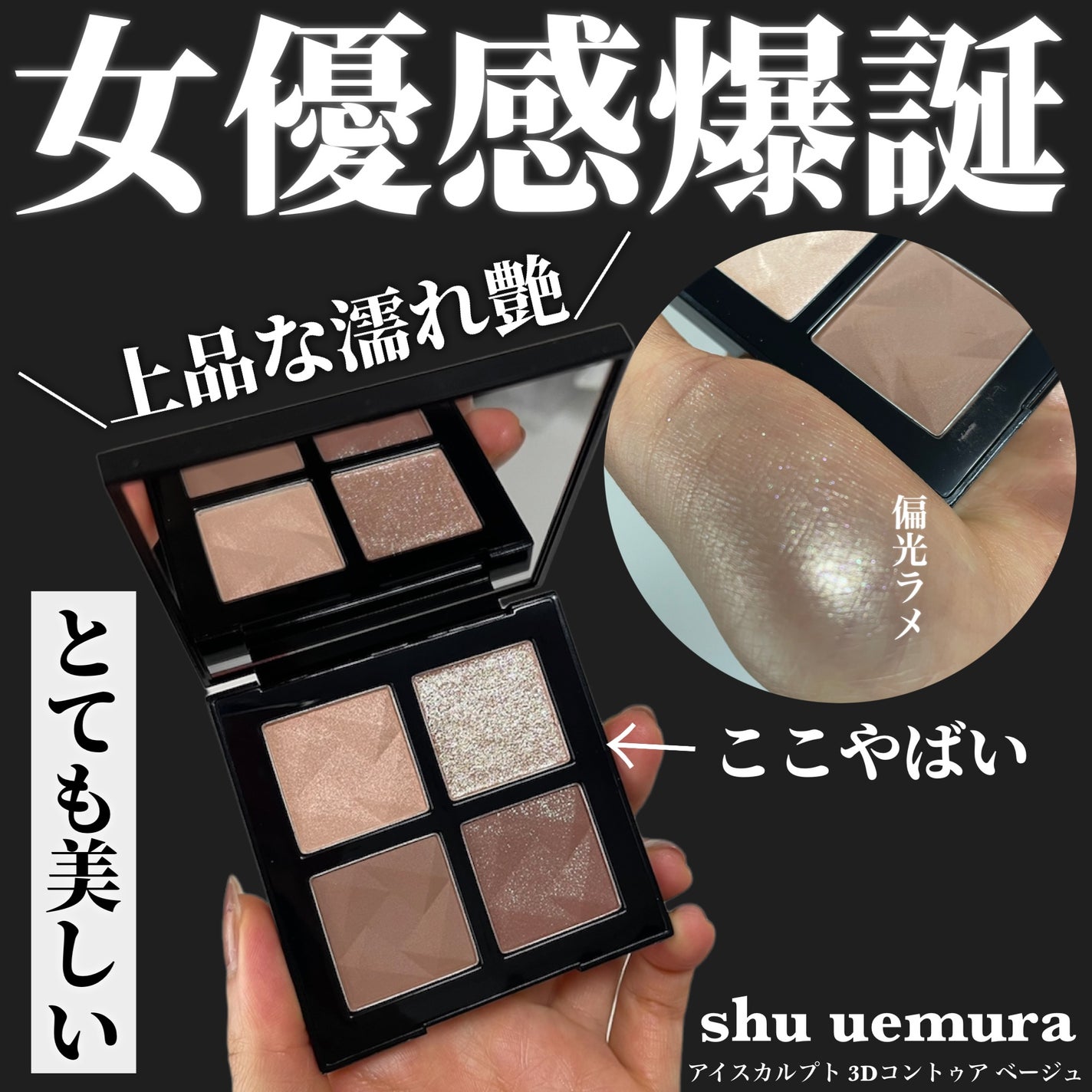 アイスカルプト/shu uemura/アイシャドウパレットを使ったクチコミ(1枚目)