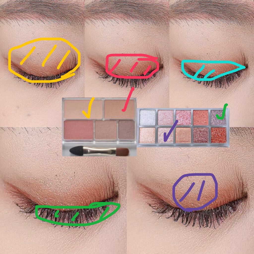 パーフェクトマルチアイズ/キャンメイク/アイシャドウパレットを使ったクチコミ(2枚目)