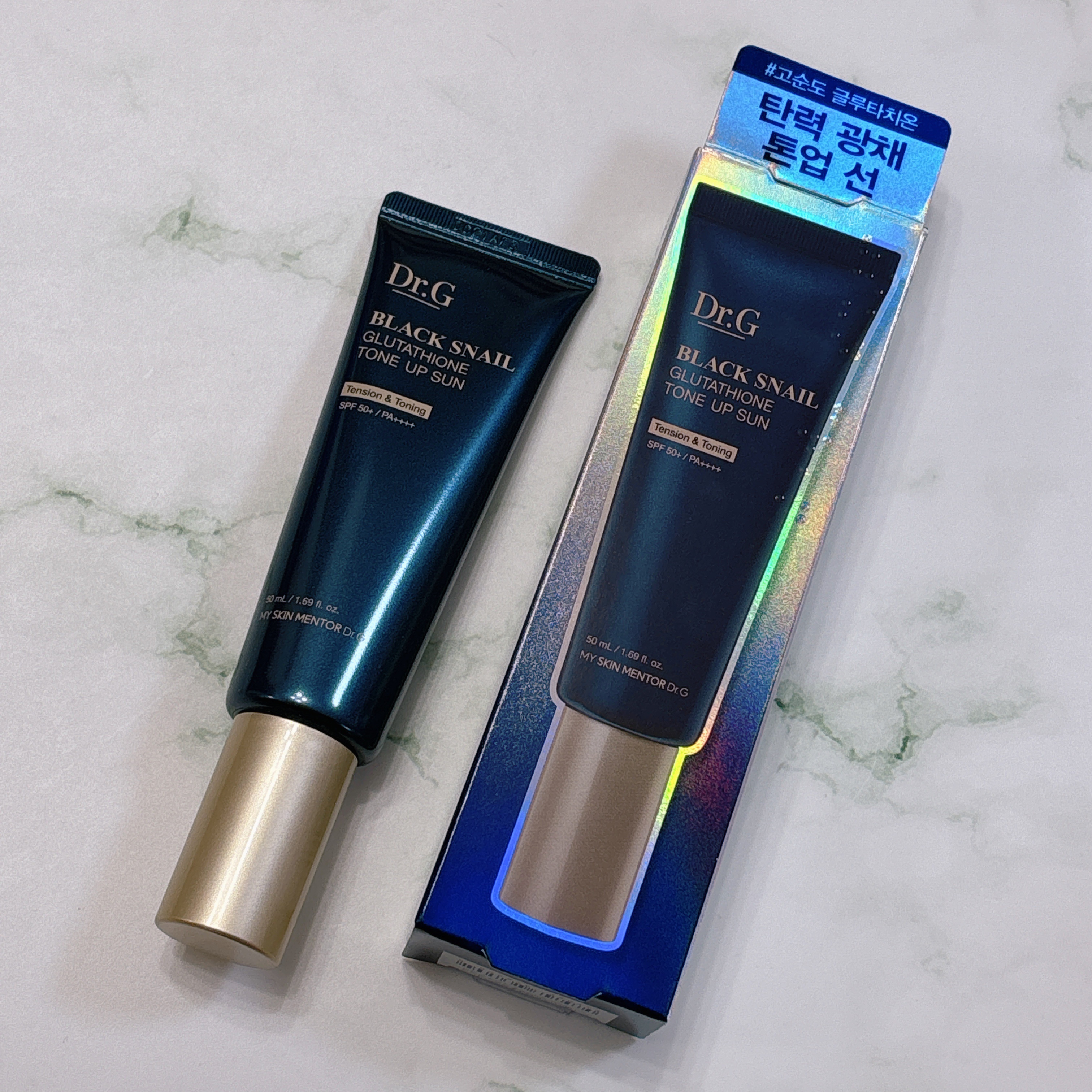 ブラックスネイルグルタチオントーンアップサン/Dr.G/日焼け止めクリームを使ったクチコミ（3枚目）