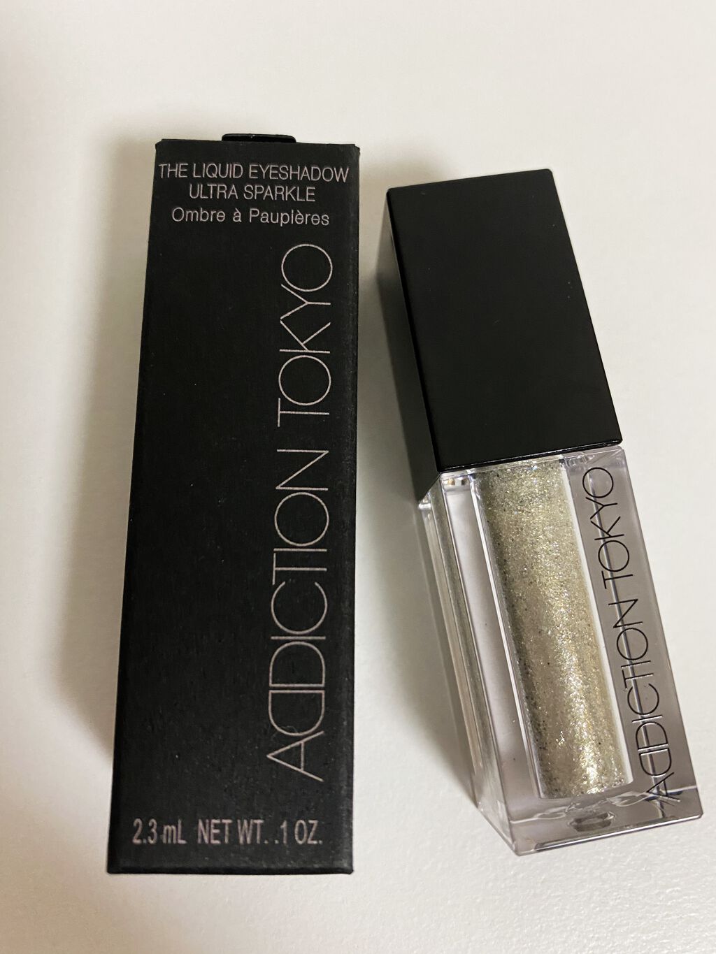 ザ リキッド アイシャドウ　ウルトラスパークル 101 Platinum Mine/ADDICTION/リキッドアイシャドウを使ったクチコミ（2枚目）