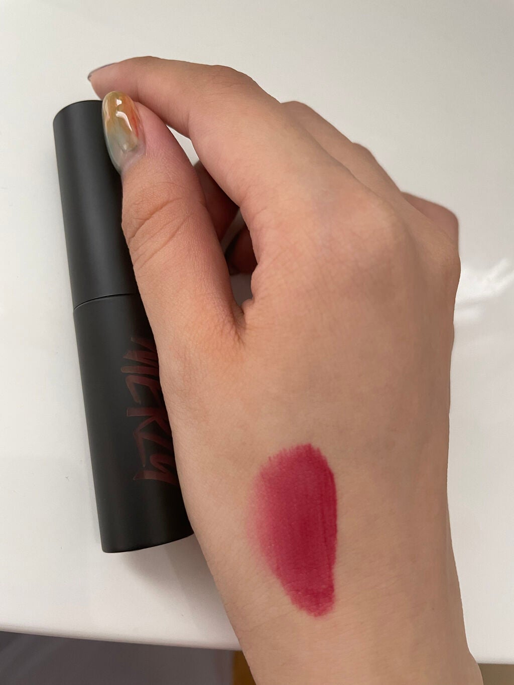 ザ ファースト ベルベット ティント シーズン2/MERZY/リップティントを使ったクチコミ(4枚目)