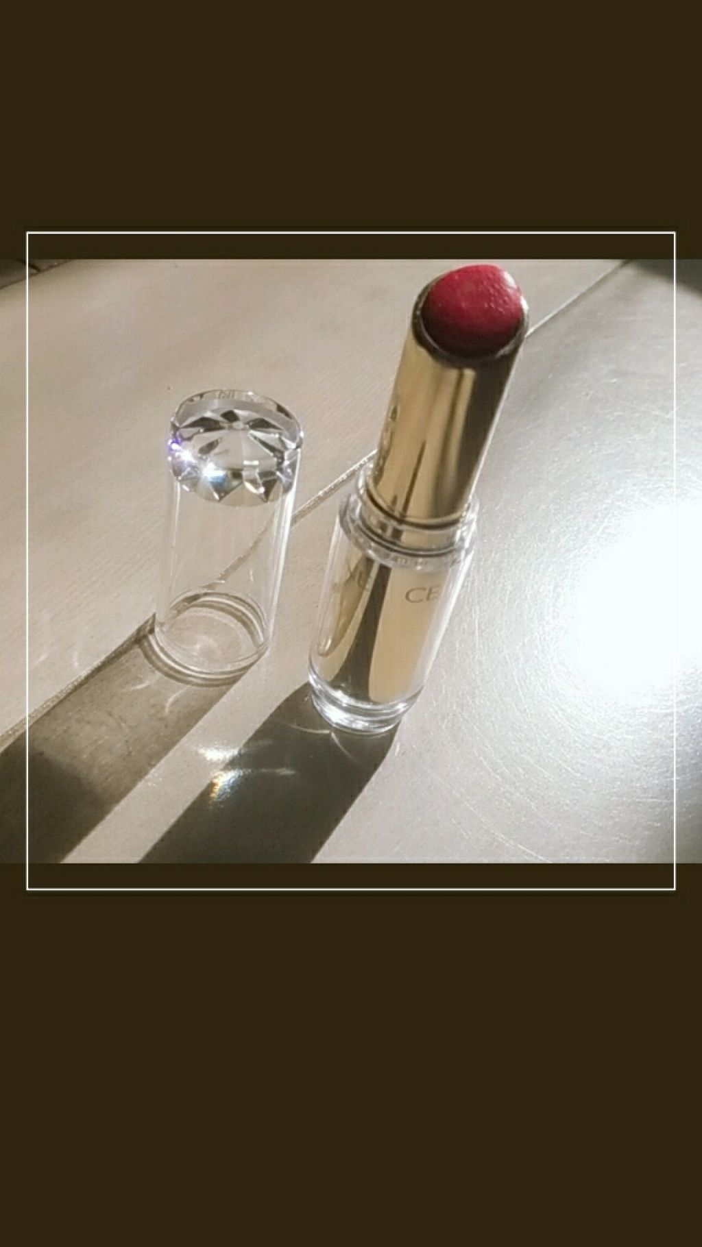 ラスティンググロスリップ/CEZANNE/口紅を使ったクチコミ（1枚目）