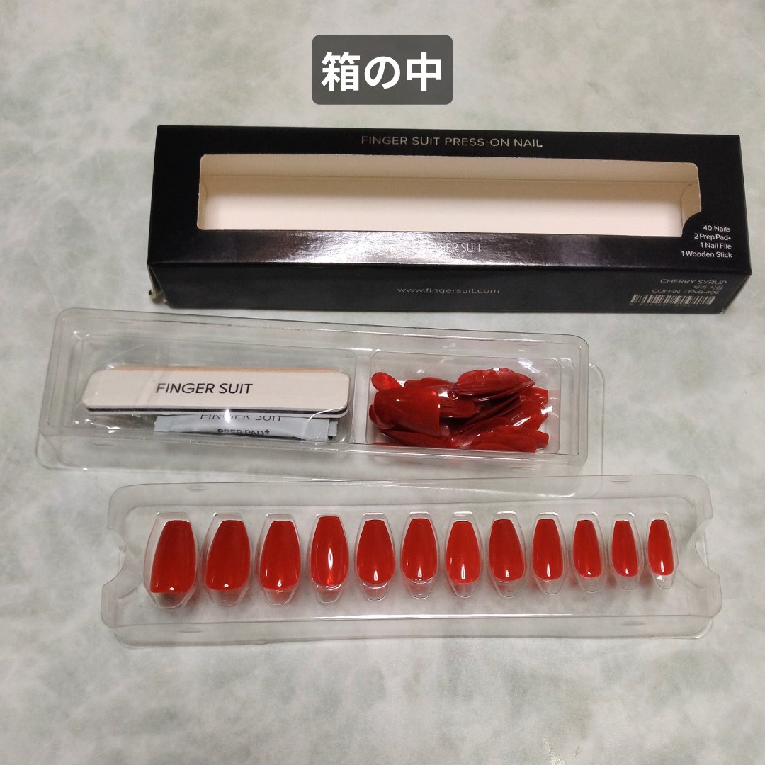 ネイルチップ(シールタイプ)/FINGER SUIT/ネイルチップ・パーツを使ったクチコミ（2枚目）