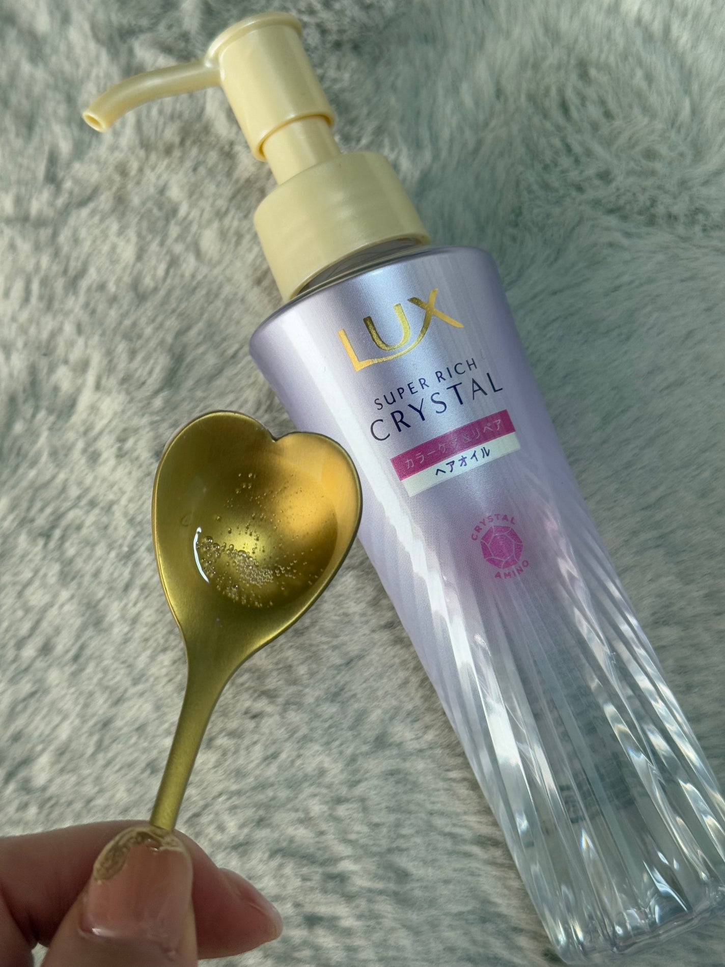 スーパーリッチクリスタル カラーケア&リペア シャンプー/トリートメント/LUX/シャンプー・コンディショナーを使ったクチコミ(4枚目)