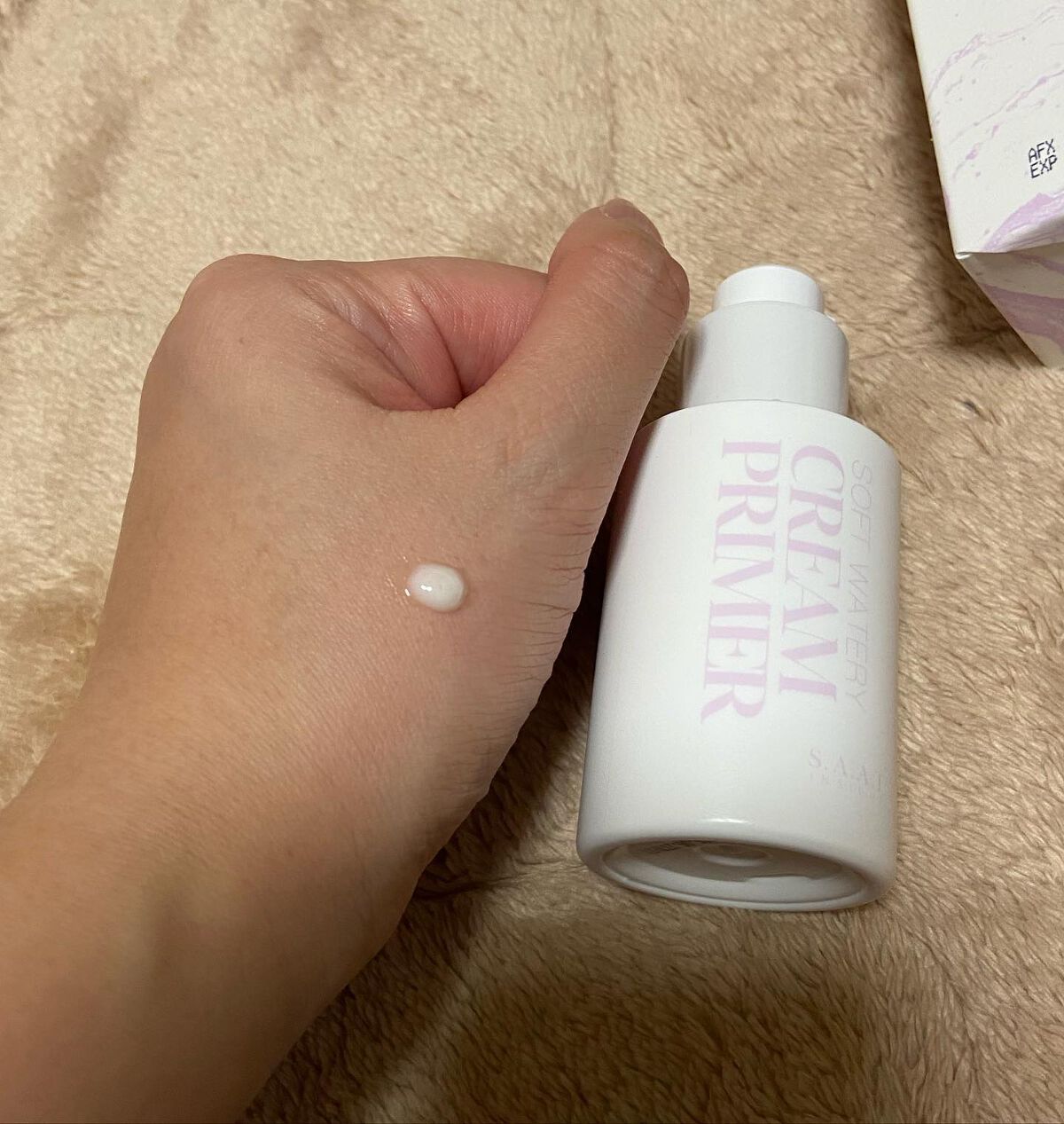 ソフトウォータリークリームプライマー/saat insight/化粧下地を使ったクチコミ（2枚目）