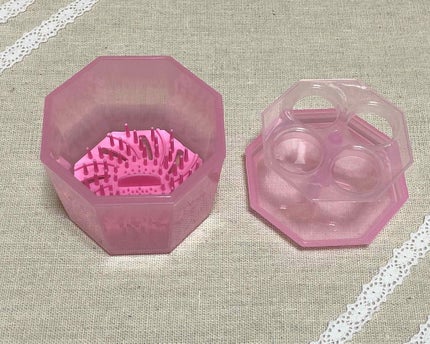 メイクブラシクリーナー/DAISO/その他化粧小物を使ったクチコミ(3枚目)