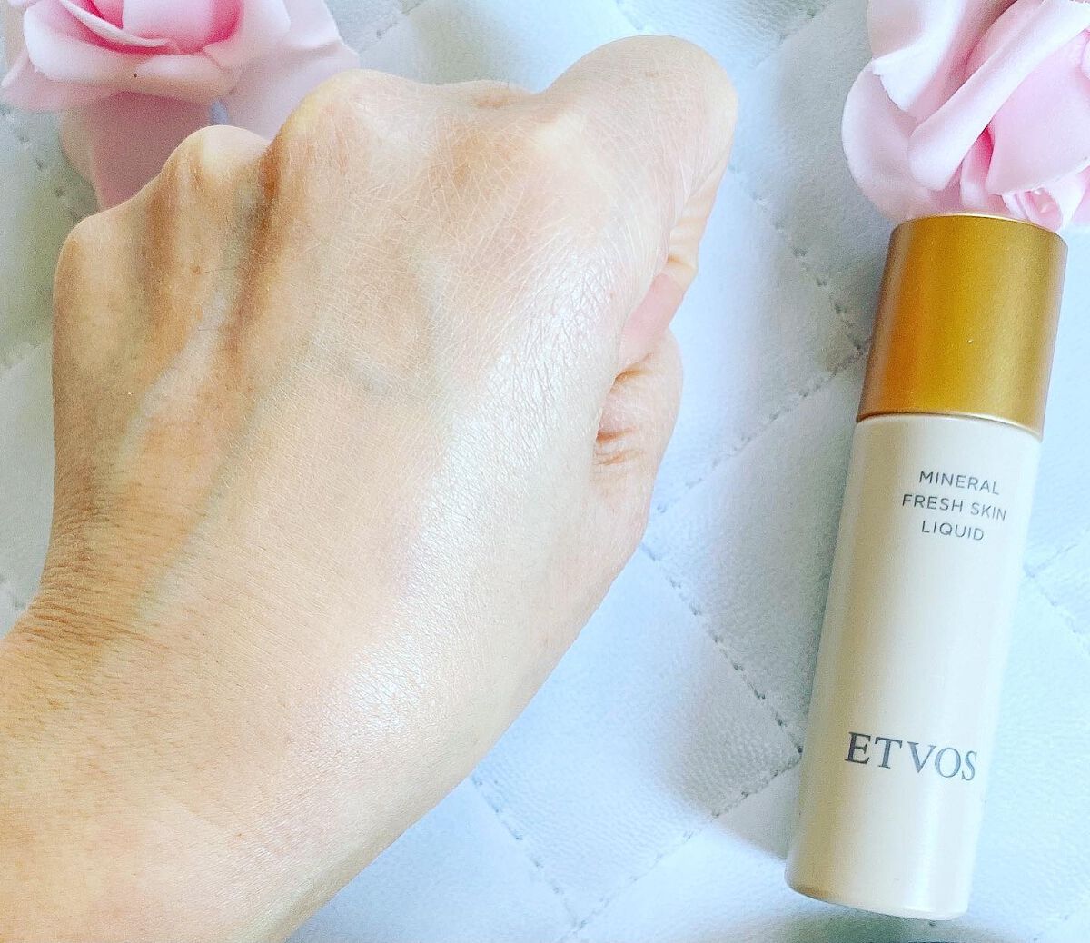ミネラルフレッシュスキンリキッド/エトヴォス/リキッドファンデーションを使ったクチコミ(5枚目)