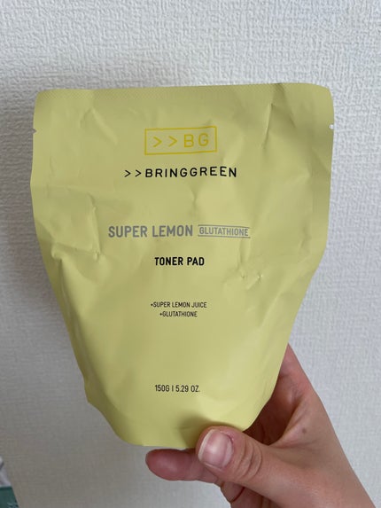 スーパーレモングルタチオントナーパット/BRING GREEN/トナーパッドを使ったクチコミ(1枚目)