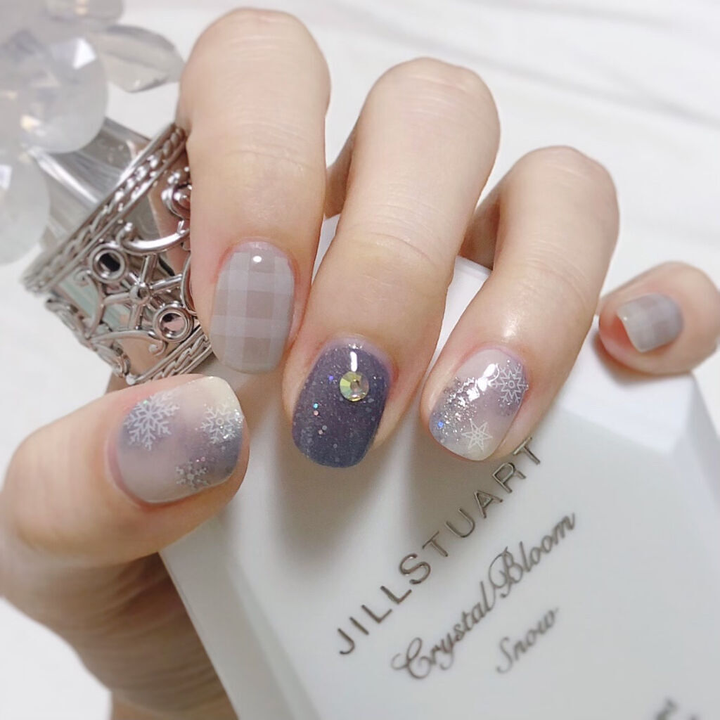 フレンドネイル(リニューアル品)	 2-36(33112)ウィンタースカイ/DAISO/マニキュアを使ったクチコミ（2枚目）