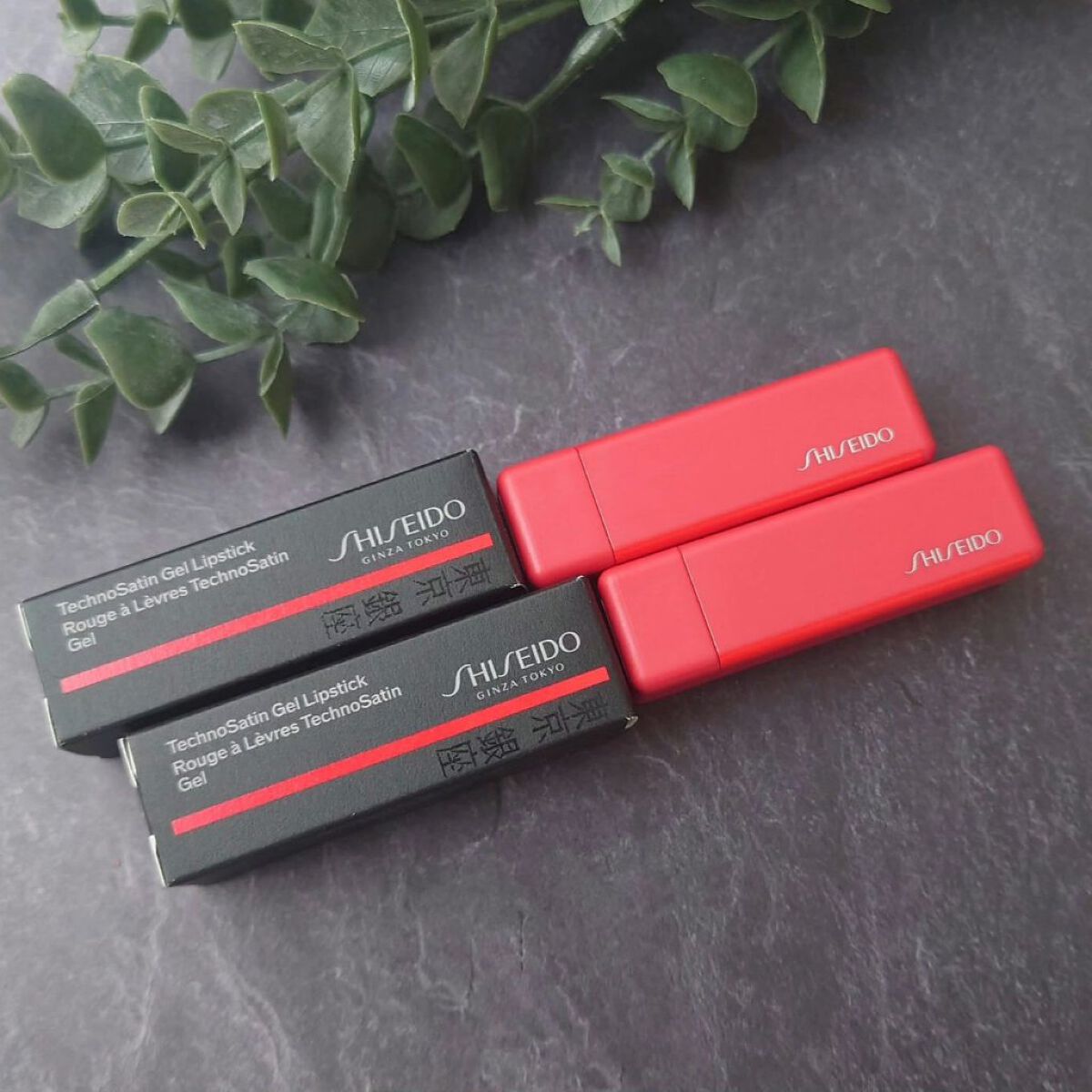 テクノサテン ジェル リップスティック 416	Red Shift/SHISEIDO/口紅を使ったクチコミ（2枚目）