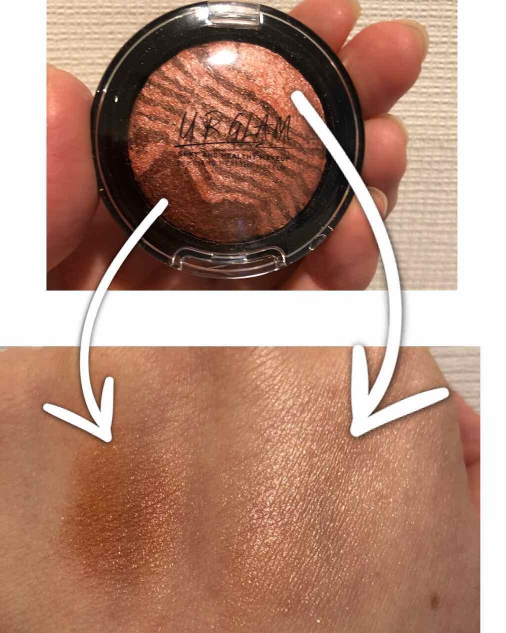 UR GLAM EYE & CHEEK COLOR/U R GLAM/単色アイシャドウを使ったクチコミ(1枚目)