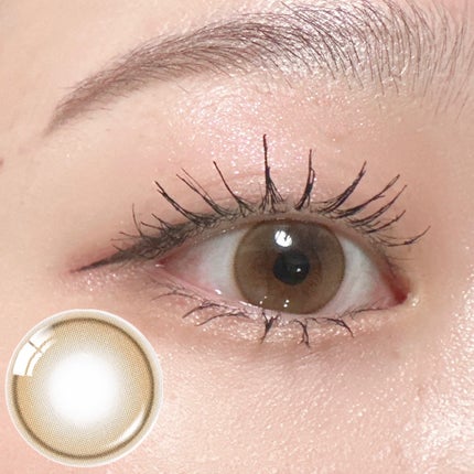 ShineTouch 1day ミルキーブラウン/OLENS/ワンデー(1DAY)カラコンを使ったクチコミ(2枚目)