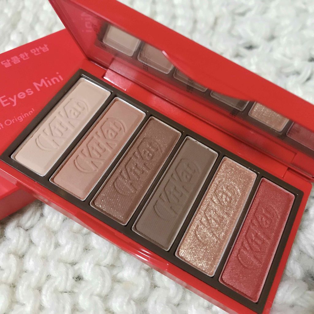 プレイカラーアイズ ミニ #キットカットオリジナル/ETUDE/アイシャドウパレットを使ったクチコミ(1枚目)