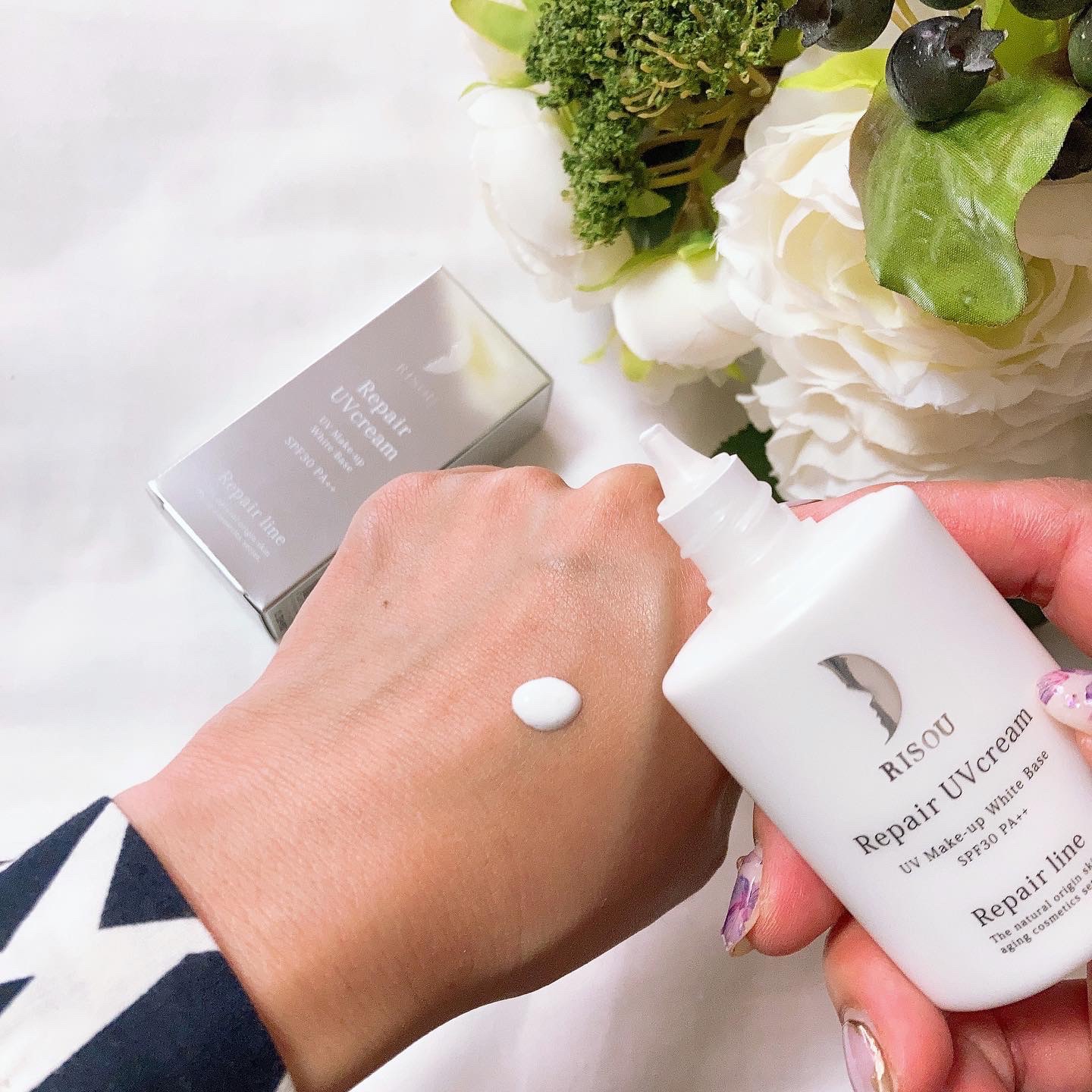 リペアUVクリーム/リソウコーポレーション/日焼け止めクリームを使ったクチコミ（2枚目）