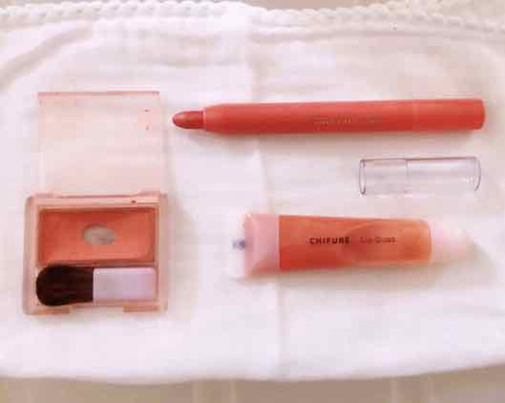 チーク カラー(ブラシ付)/ちふれ/パウダーチークを使ったクチコミ(1枚目)