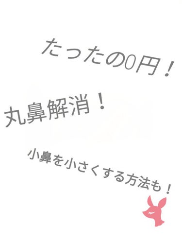 しうむ🦙🍡 on LIPS 「あっとゆう間に、小鼻と丸鼻を小さくする方法！文章を見ても、わか..」（1枚目）