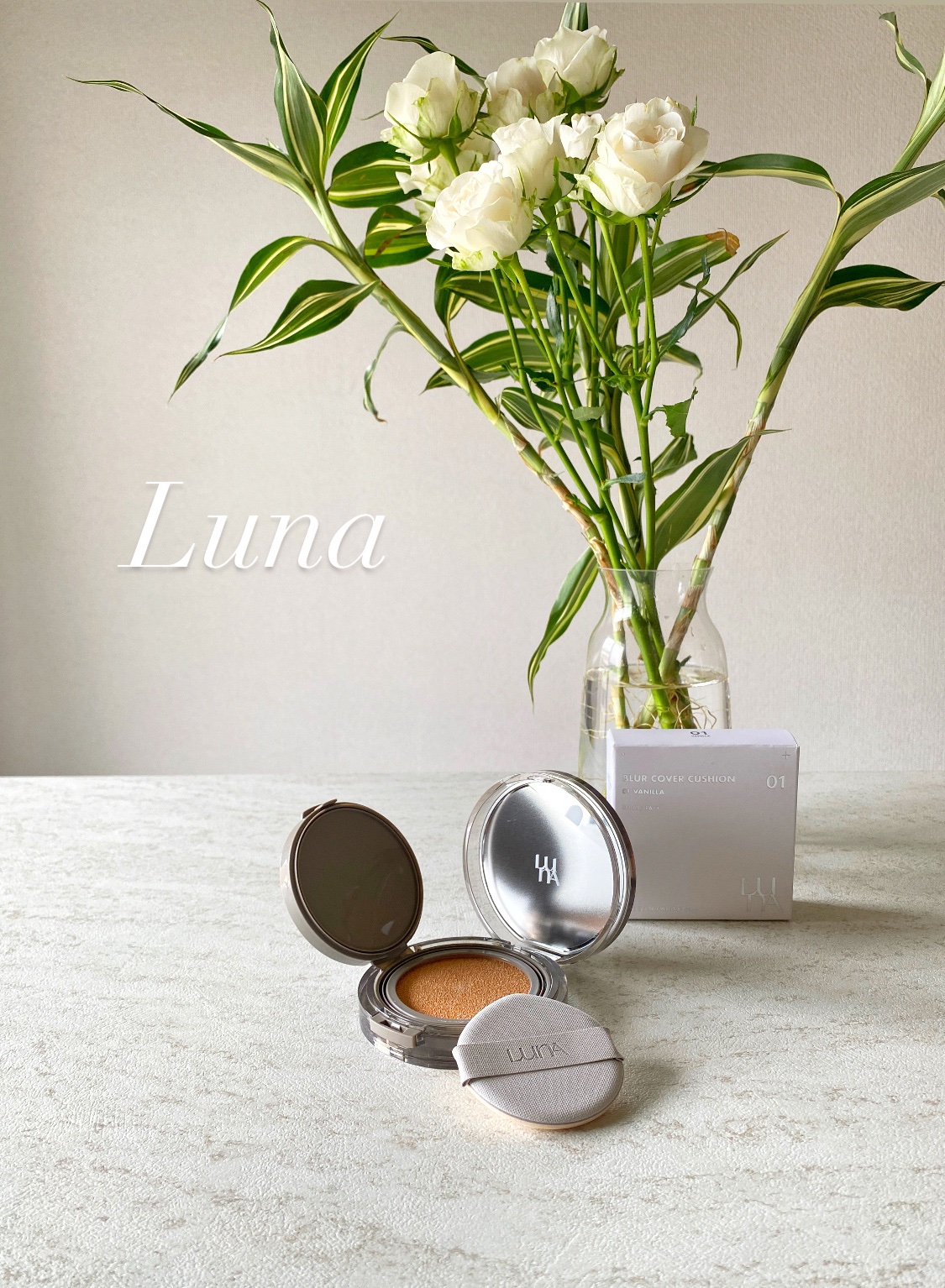 ブラーカバークッション/LUNA/クッションファンデーションを使ったクチコミ（1枚目）