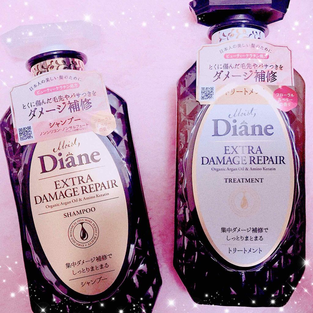 パーフェクトビューティ モイストダイアン エクストラダメージリペア シャンプー/トリートメント/ダイアン/市販シャンプーを使ったクチコミ(1枚目)