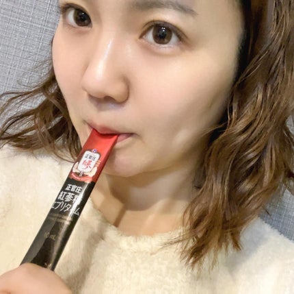 正官庄 紅参精エブリタイムバランスのクチコミ「何箱もリピートしてる韓国の
高麗人参(ホンサム)の健康食品韓国♪
120年の歴史の中蓄積された.....」(1枚目)