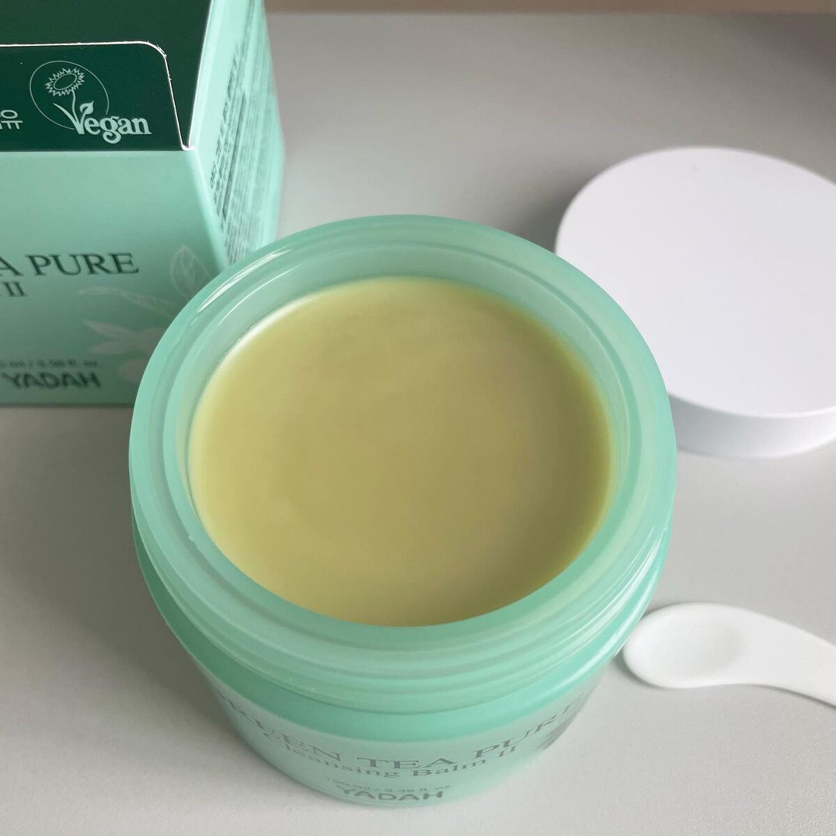 グリーンティーピュアクレンジングバームⅡ/YADAH/クレンジングバームを使ったクチコミ(3枚目)