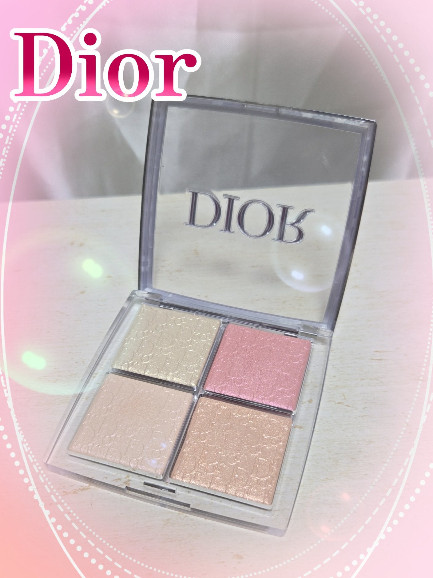 ディオール バックステージ フェイス グロウ パレット/Dior/ハイライトを使ったクチコミ(1枚目)