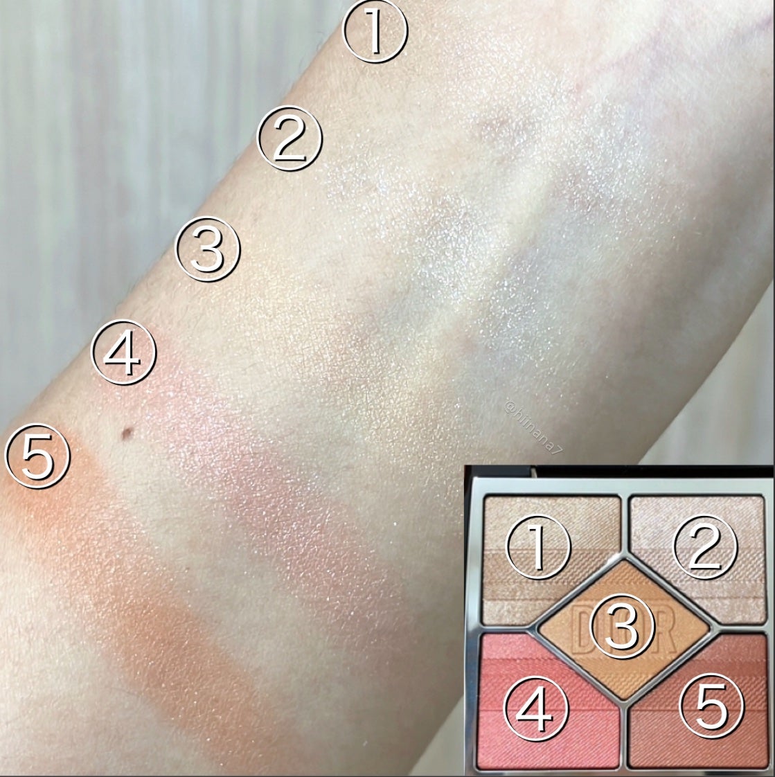 【旧】ディオールショウ サンク クルール(プラン ドゥ パリ コレクション限定品)/Dior/アイシャドウを使ったクチコミ(2枚目)