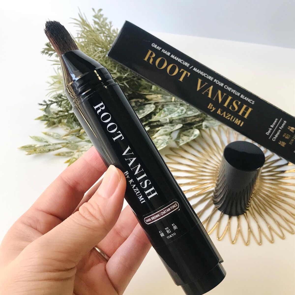 白髪隠しカラーリングブラシ/綺和美/ヘアカラーを使ったクチコミ(2枚目)