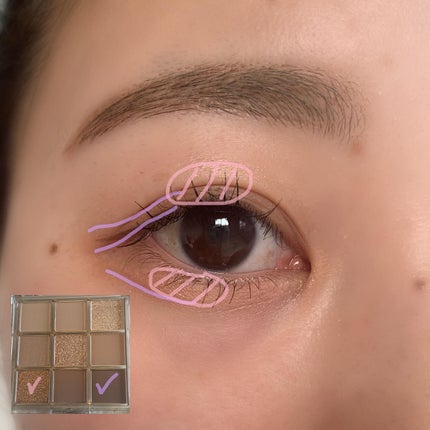 KEYBO FALL IN LOVE SHADOW PALETTE/keybo/アイシャドウパレットを使ったクチコミ(4枚目)