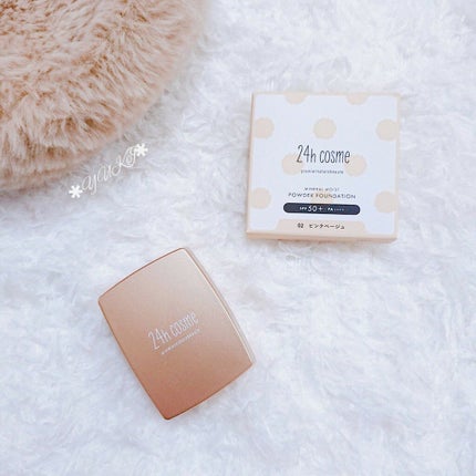 24 ミネラルモイストパウダーファンデ 02ピンクベージュ(リフィル)/24h cosme/パウダーファンデーションの画像
