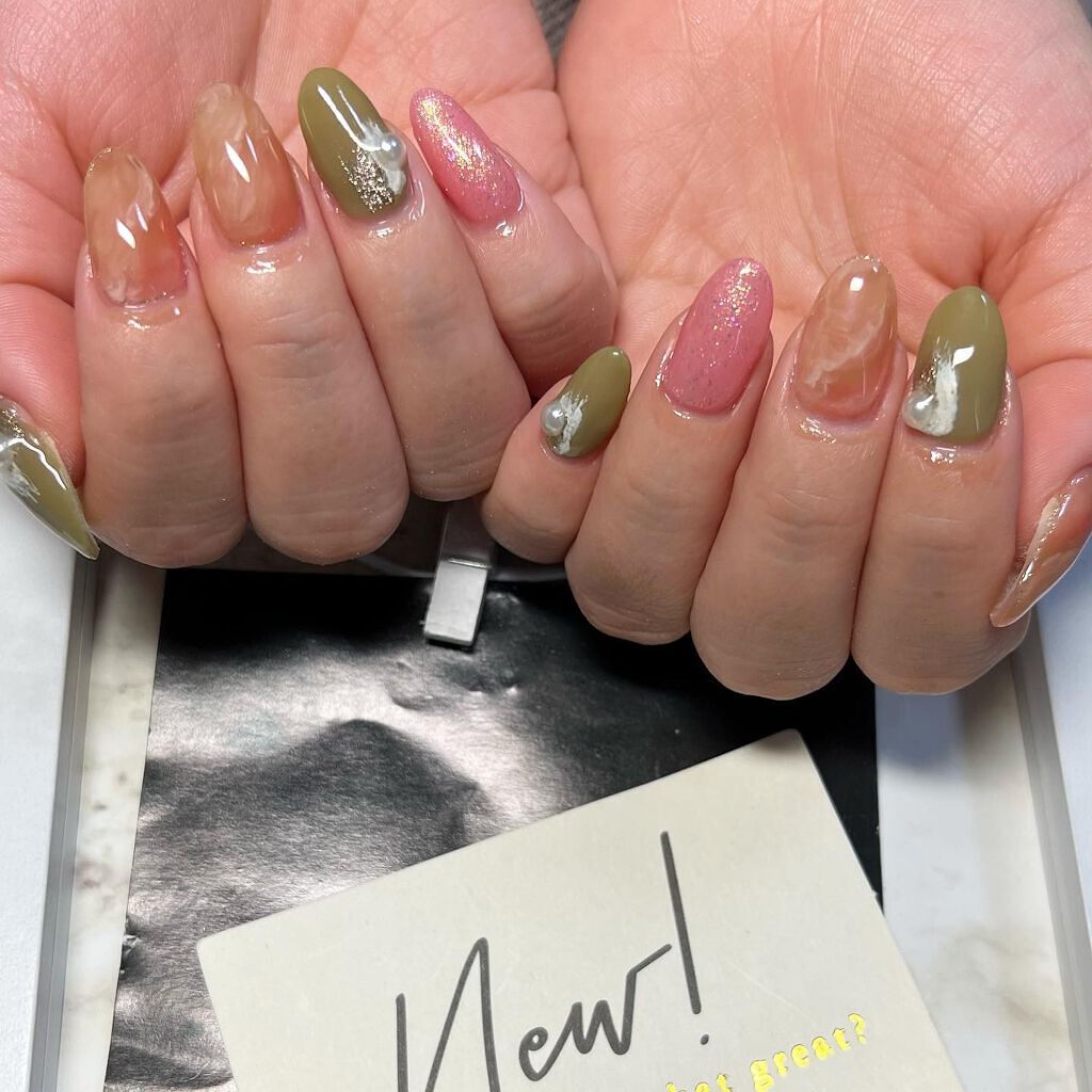 cst on LIPS 「#nuancenail#くすみカラー#春夏ネイル💅#ネイル好き..」(2枚目)