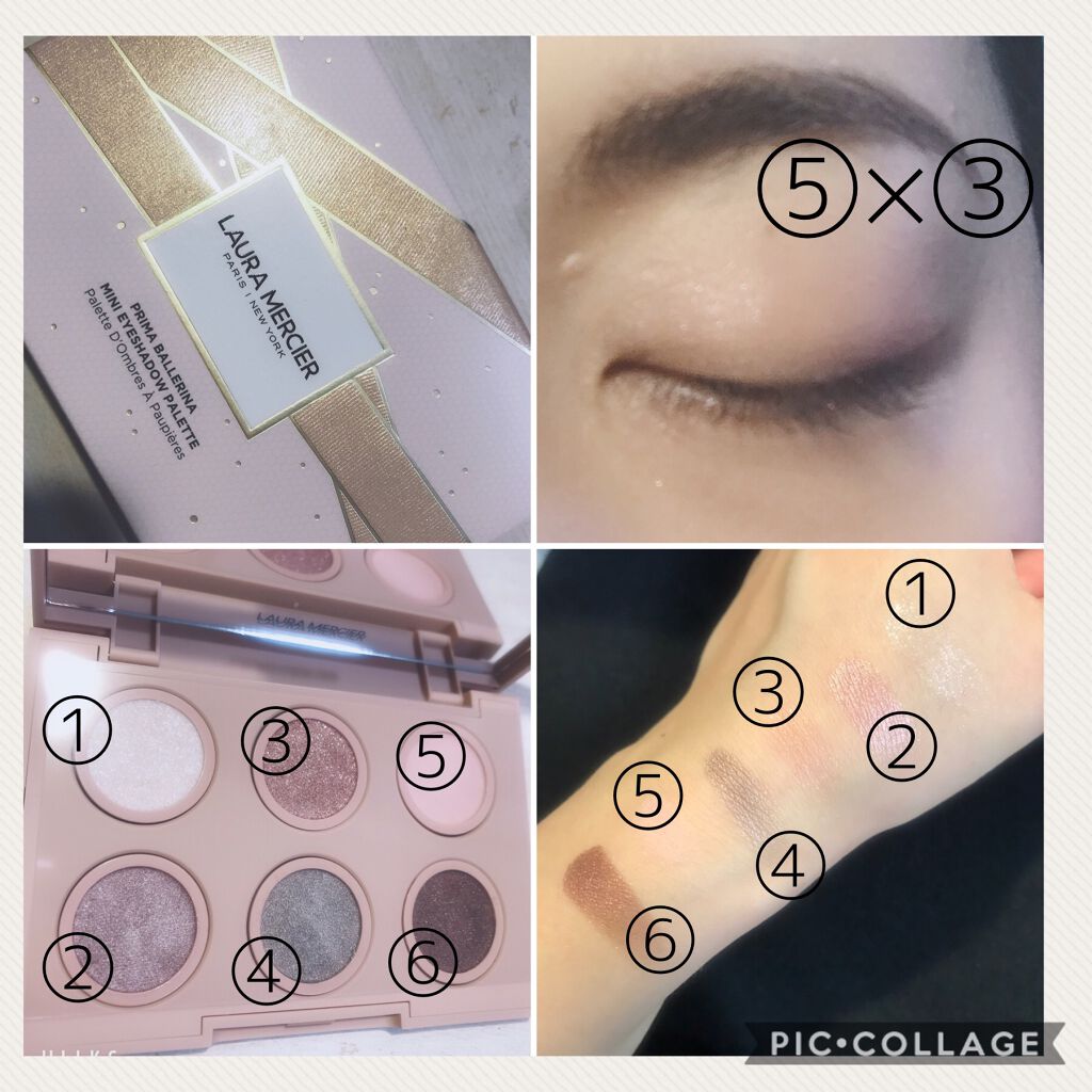 プリマ バレリーナ ミニ アイシャドウ パレット/ローラ メルシエ/アイシャドウパレットを使ったクチコミ(4枚目)