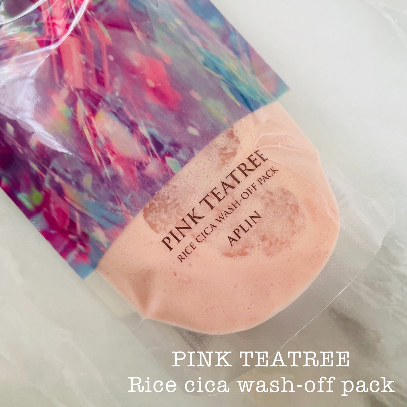 ピンクティーツリーライスシカウォッシュオフパック/APLIN/洗い流すパック・マスクを使ったクチコミ(1枚目)