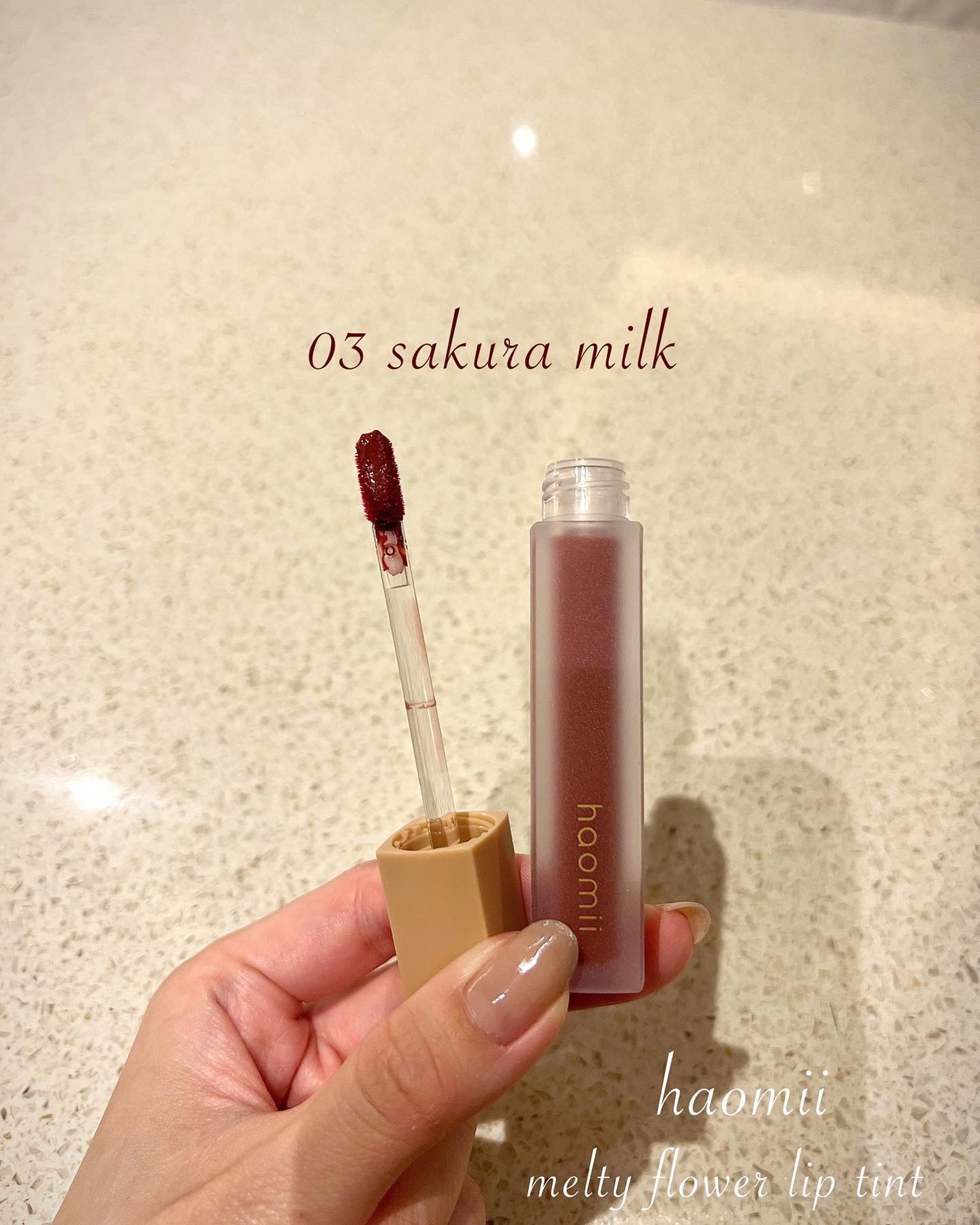 Melty flower lip tint/haomii/口紅を使ったクチコミ(2枚目)
