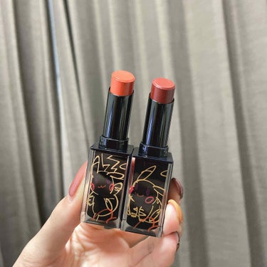 ルージュ アンリミテッド ラッカーシャイン＜2019年クリスマスコフレ限定＞/shu uemura/口紅を使ったクチコミ（3枚目）