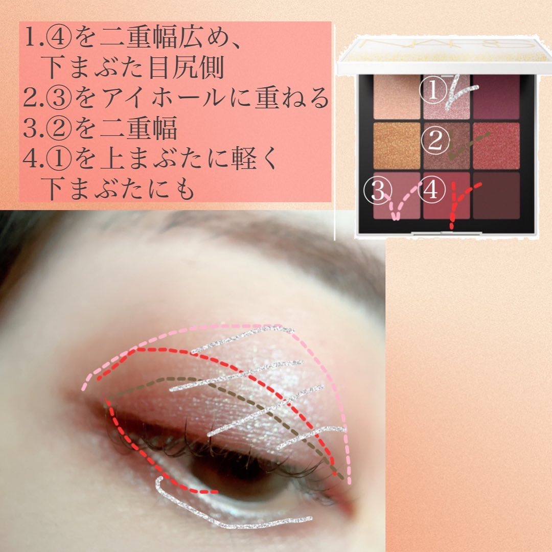 エンドレスナイツ アイシャドーパレット/NARS/アイシャドウパレットを使ったクチコミ（2枚目）