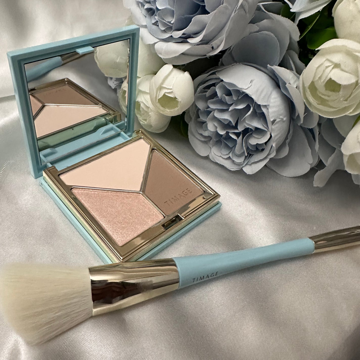 ハイライトシェーディングパレット/TIMAGE/パウダーハイライトを使ったクチコミ(3枚目)