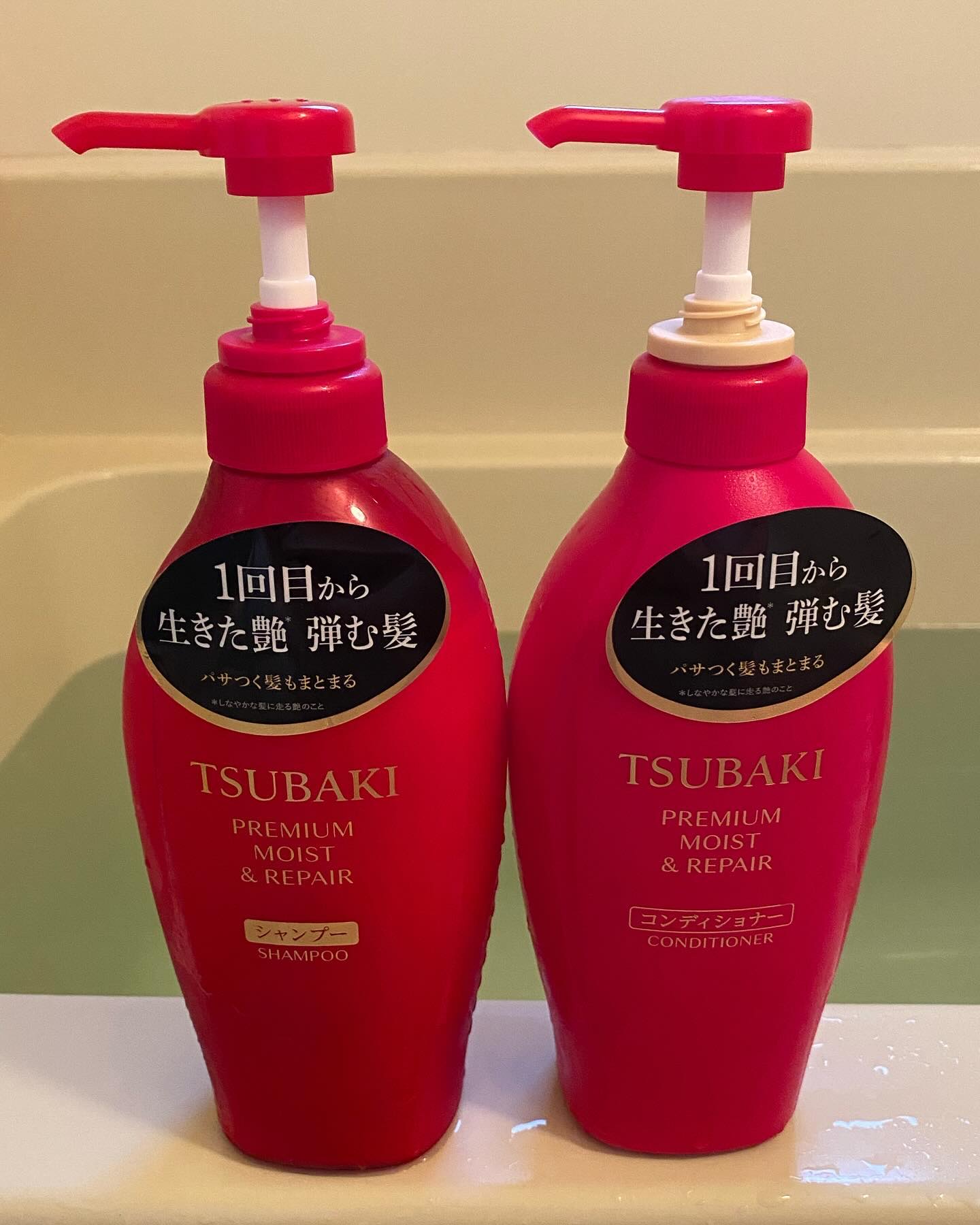 TSUBAKI プレミアム モイスト＆リペア シャンプー/コンディショナー コンディショナー（450mL）/TSUBAKI/市販シャンプーを使ったクチコミ（1枚目）