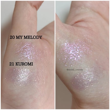 マルチグリッターカラー/ENBAN TOKYO/単色アイシャドウを使ったクチコミ(6枚目)