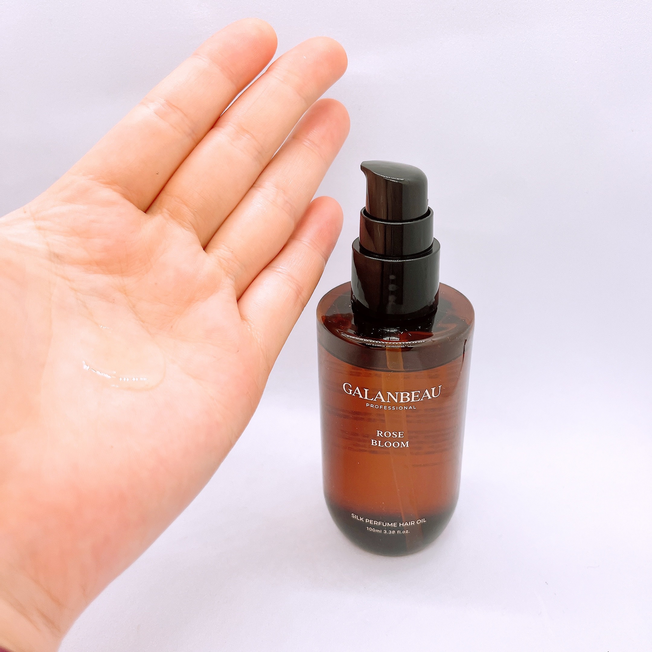 シルクパフュームヘアオイル（ローズブルーム）/ガランビュー/ヘアオイルを使ったクチコミ（3枚目）