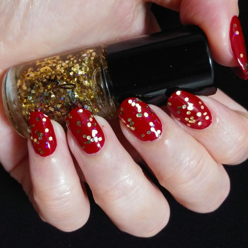 ITGグリッターネイル/DAISO/マニキュアを使ったクチコミ(4枚目)