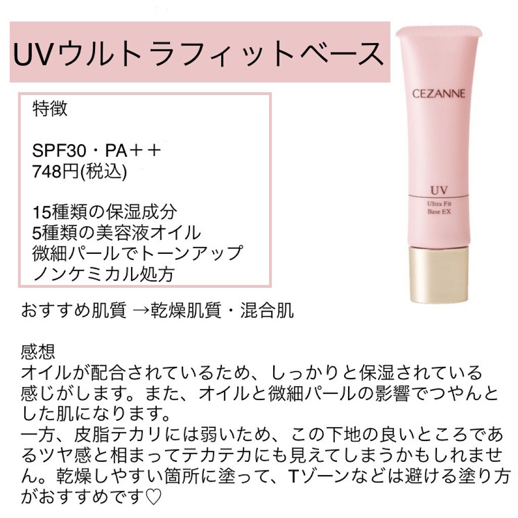 皮脂テカリ防止下地/CEZANNE/化粧下地を使ったクチコミ（3枚目）