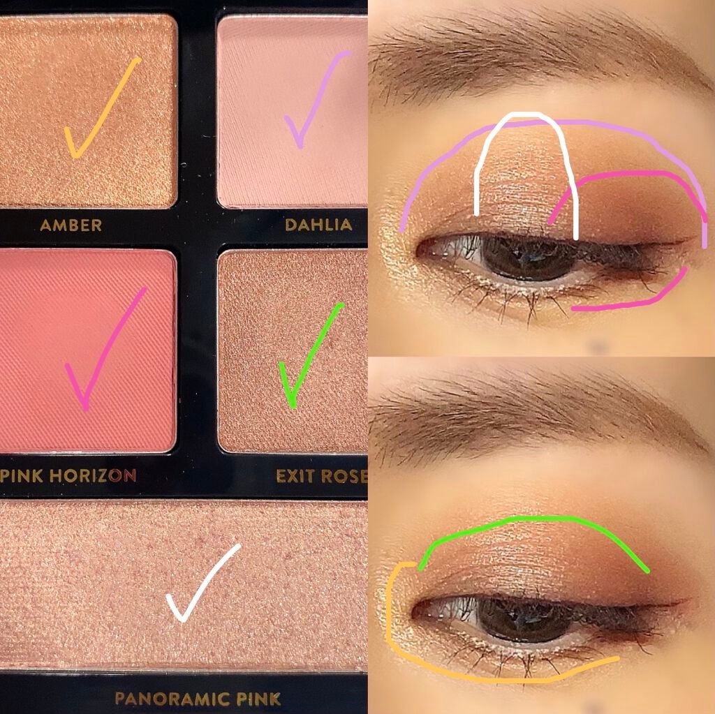 パノラミック ピンク アイシャドウ パレット/BOBBI BROWN/アイシャドウパレットを使ったクチコミ(3枚目)