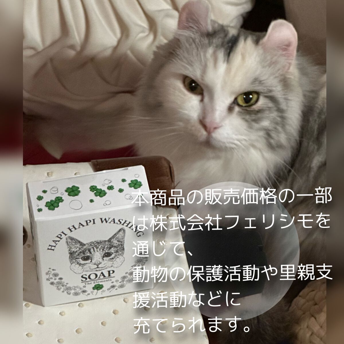 ハピハピ洗顔ソープ/The Elements/洗顔石鹸を使ったクチコミ(4枚目)