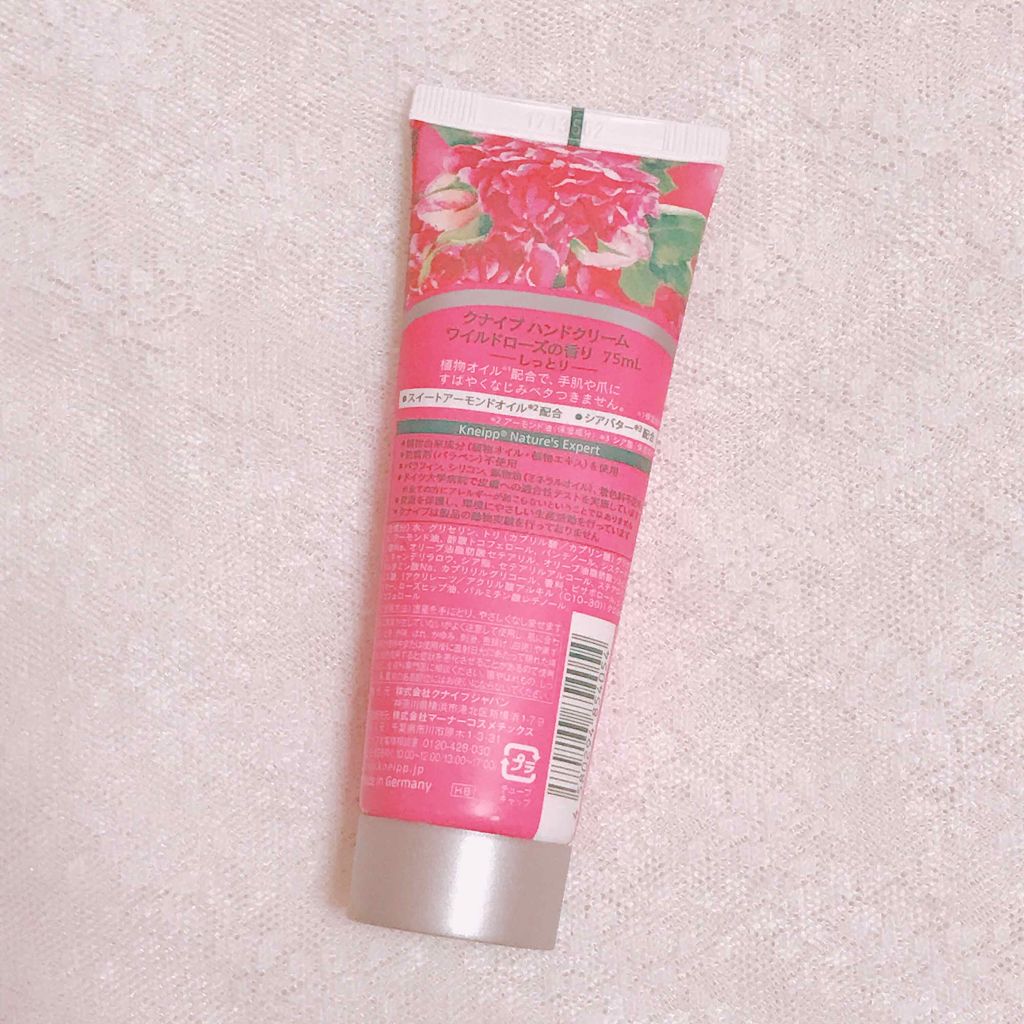 ハンドクリーム ワイルドローズの香り/クナイプ/ハンドクリームを使ったクチコミ(2枚目)