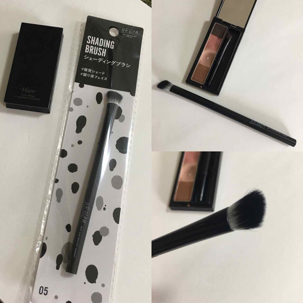 UR GLAM SHADING BRUSH/U R GLAM/メイクブラシを使ったクチコミ(1枚目)